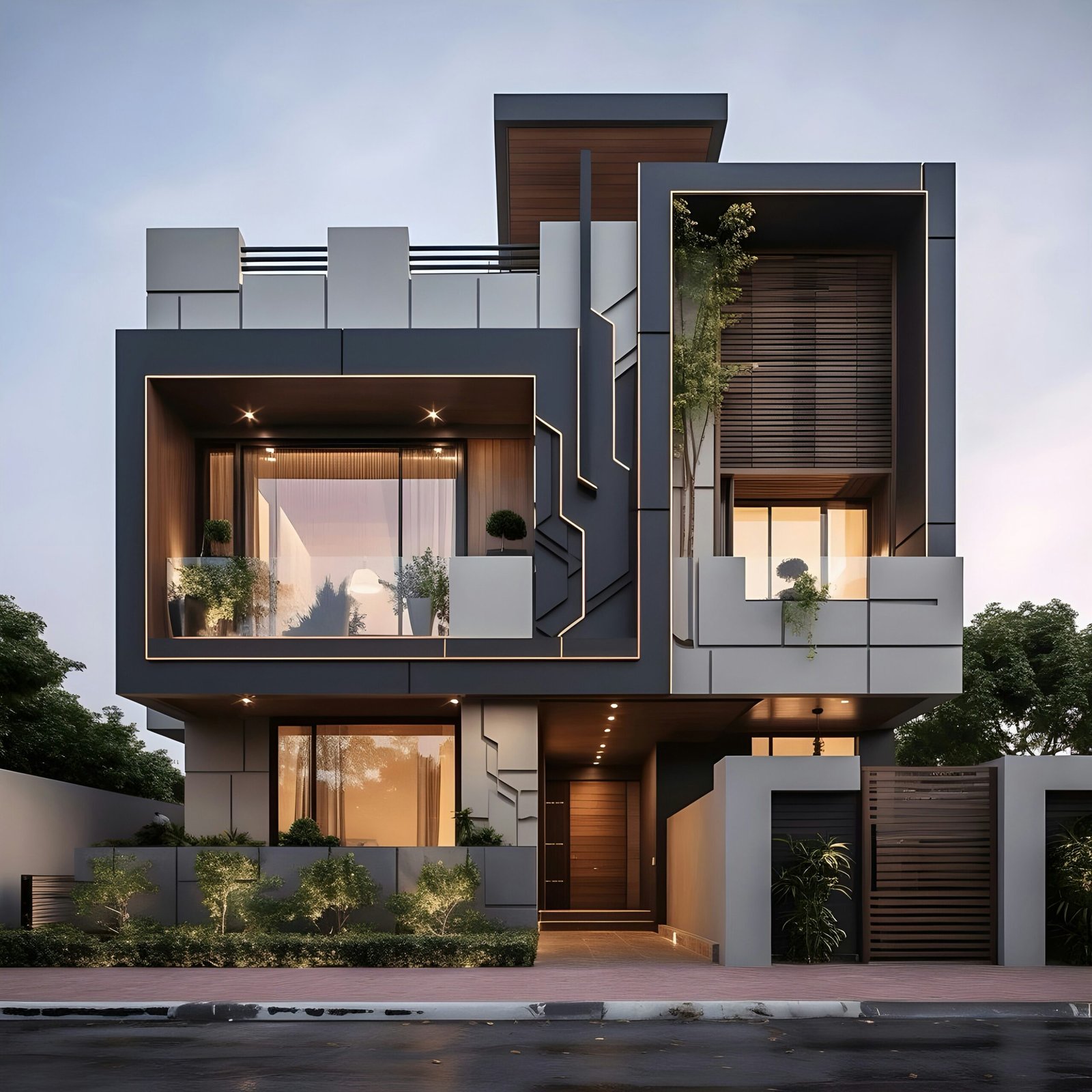 Modern Hillside Residence